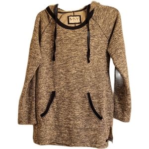 ☆SOLD☆  Marc New York Andrew Marc Performance Hoodie Pullover Gray Size Medium